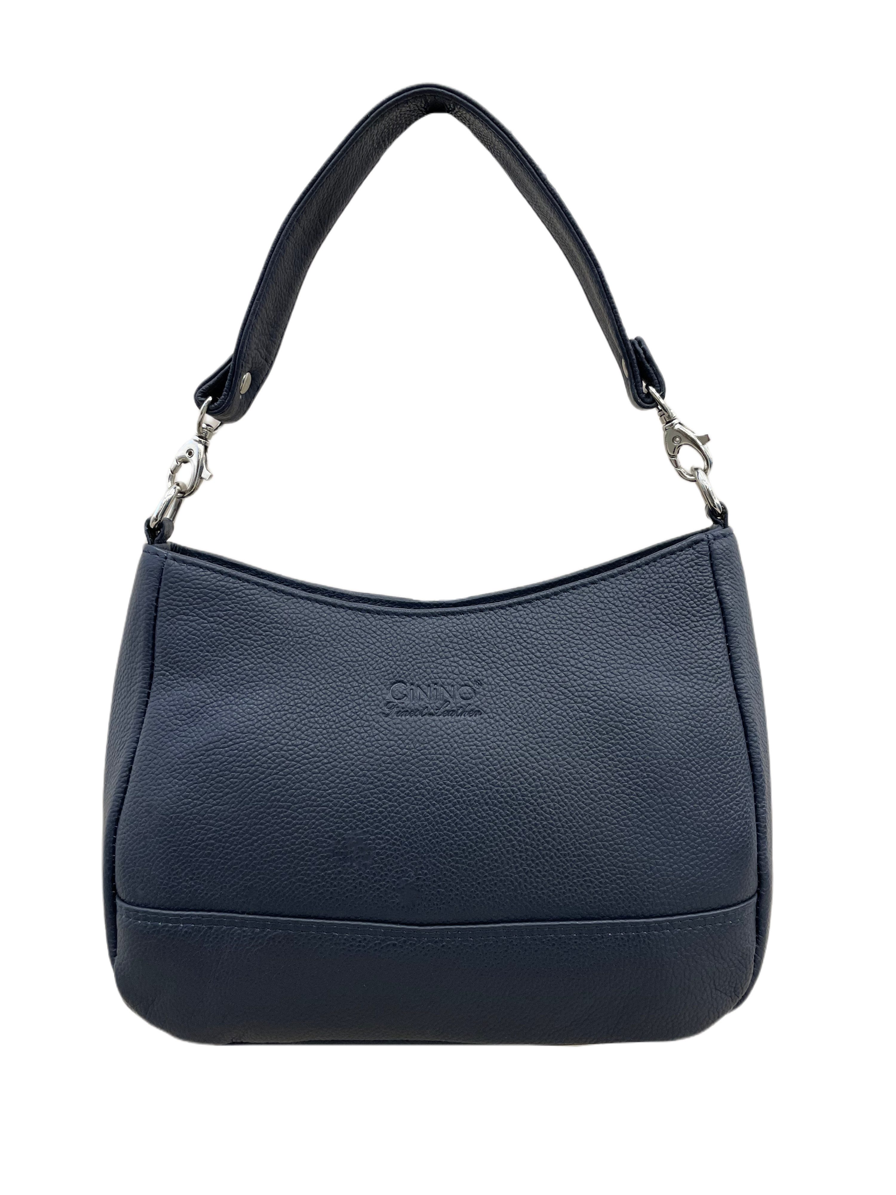 Cinino Handtasche AMINA, Ledertasche Kurzgrifftasche mit langem verstellbar günstig online kaufen