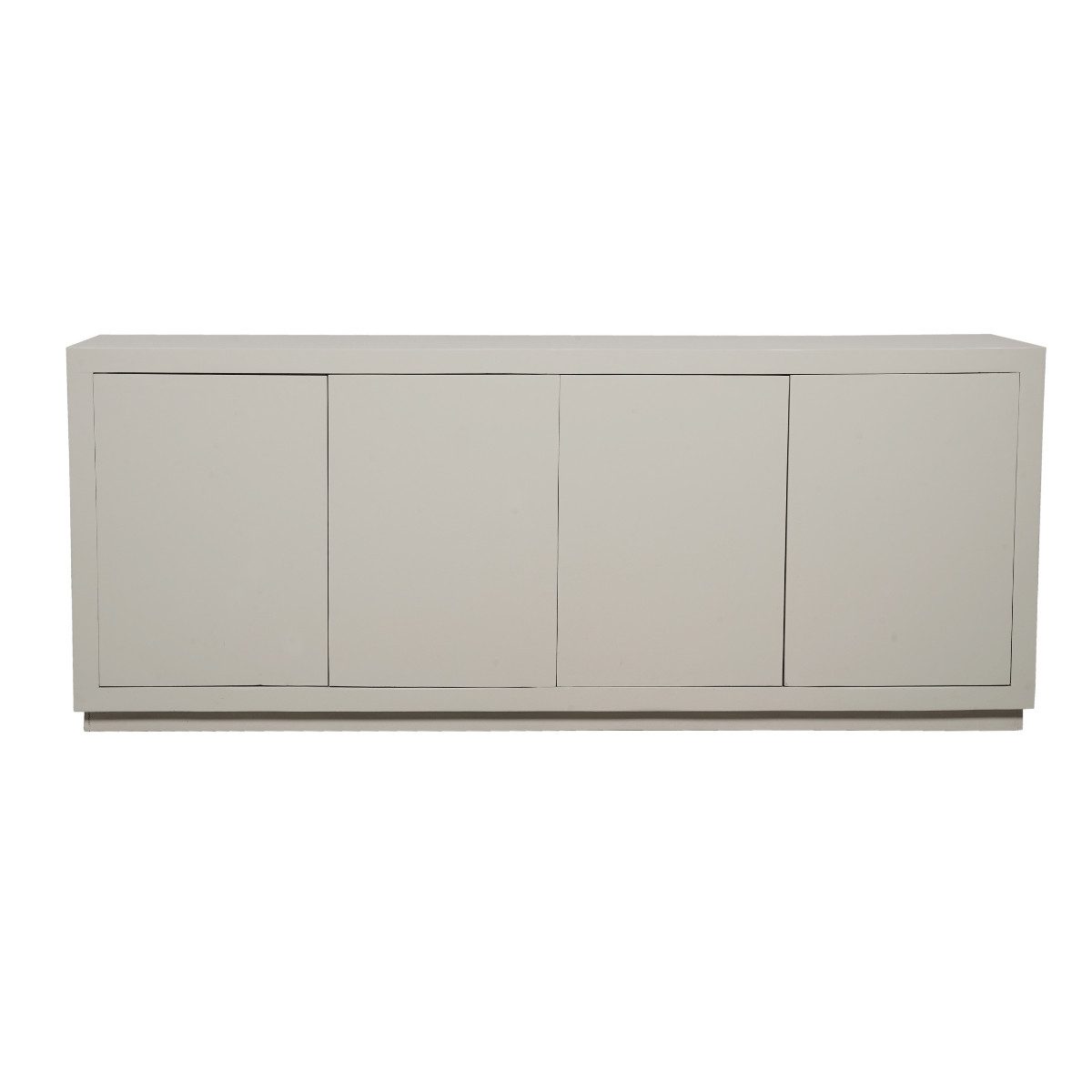Villa Möbel Sideboard (Packung, 1 St., 1 St. Sideboard), aus Mangoholz Sand 3 Push-to-Open Türen großzügiger Stauraum