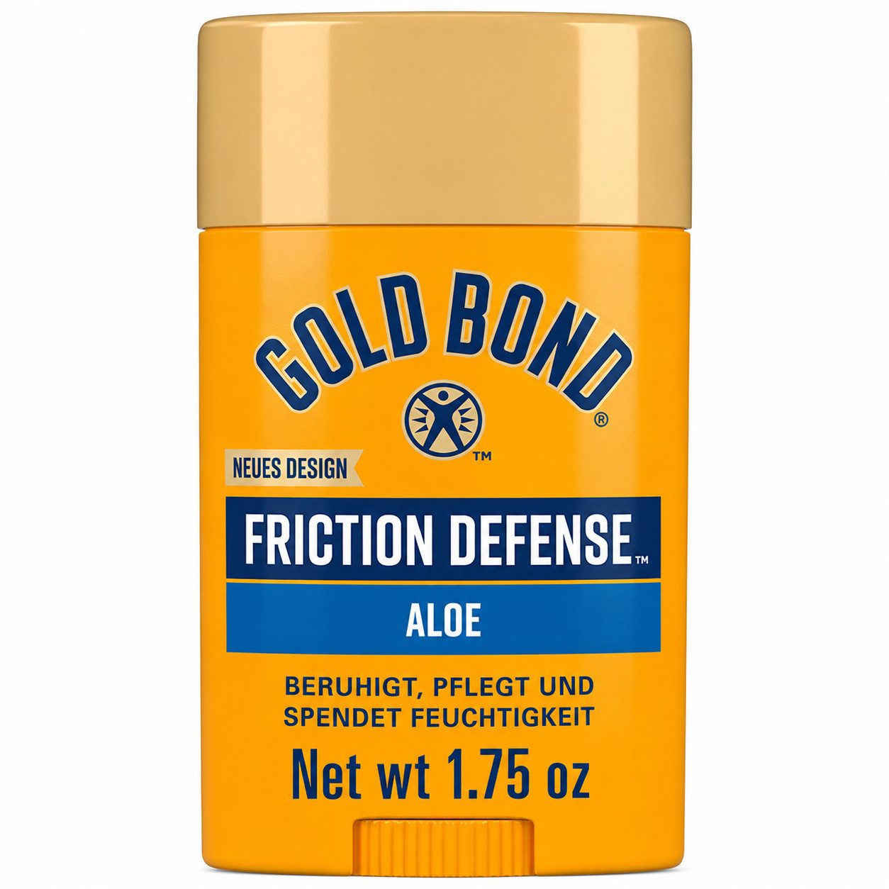 Gold Bond Körperöl Gold Bond Friction Defense Anti-Wundreib-Stick mit Aloe, 49,6 g, 1-tlg., Reduziert Hautreibung• praktische Stick-Form • ideal für Sport