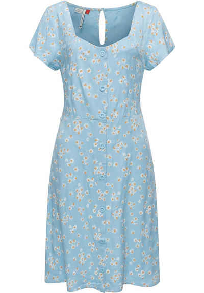 Ragwear Blusenkleid Anerley stylisches Sommerkleid mit Allover Print