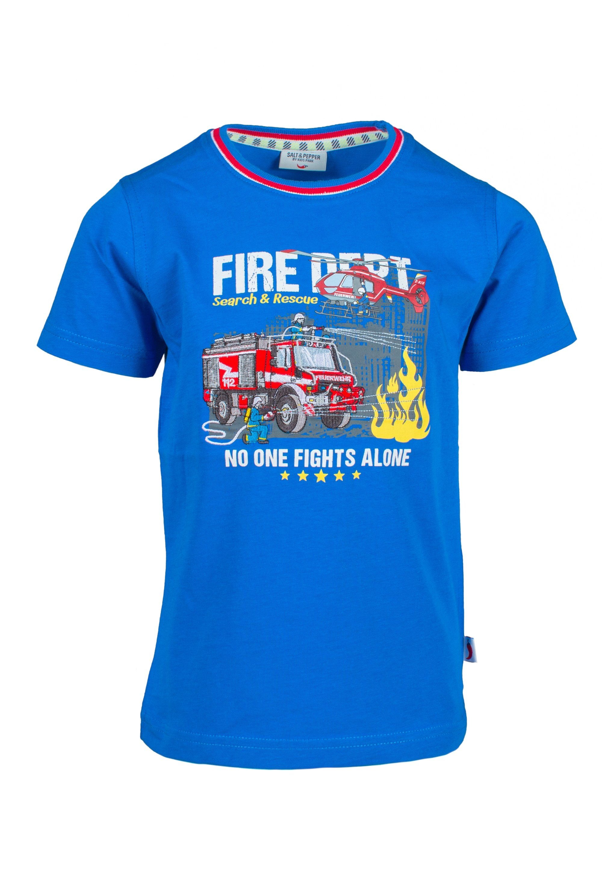 PEPPER T-Shirt (2-tlg) Feuerwehr-Motiv AND SALT mit tollem Feuerwehr