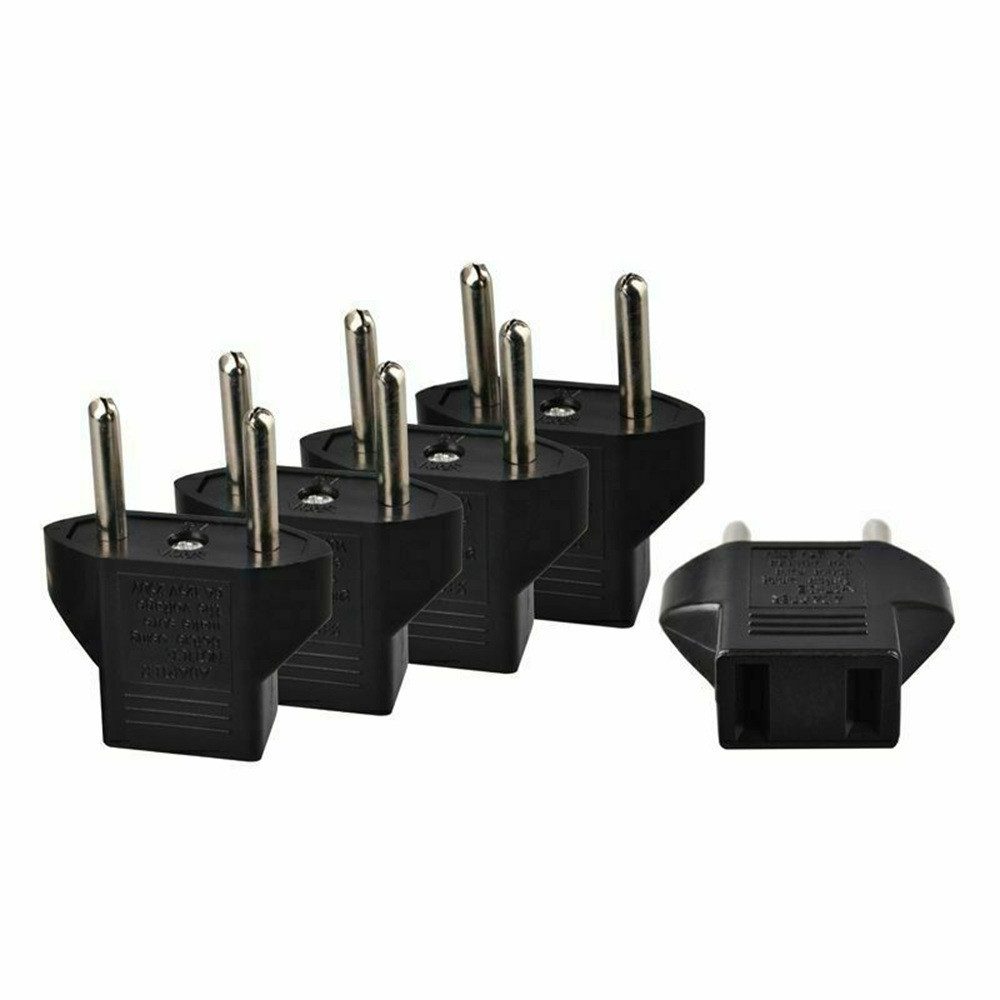 SpionProfi 2x USA Steckeradapter für China, AU, Japan auf EU/DE Euro-Stecker Elektro-Adapter, Kompakter USA-zu-EU-Adapter, ideal für US-Geräte in Europa – Bild 3 von 4
