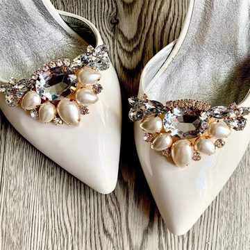 Fivejoy Schuhanstecker Schuh-Clip,Hochzeit Hochzeit Schuhe feine Dekoration Schuh Blume, (Zwei Schuhschnallen)