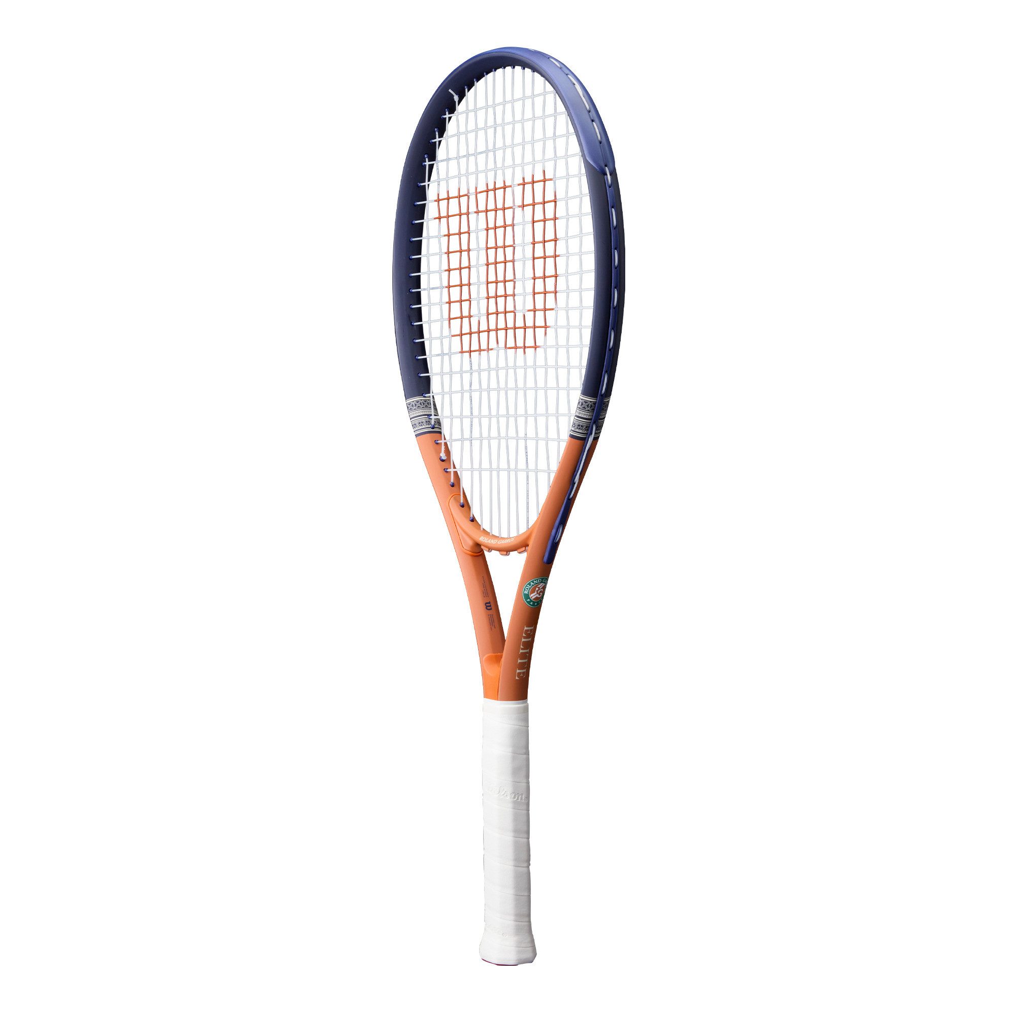 Wilson Tennisschläger Roland Garros Elite 113in/275g/Freizeit 2026 navyblau/braun - besaitet