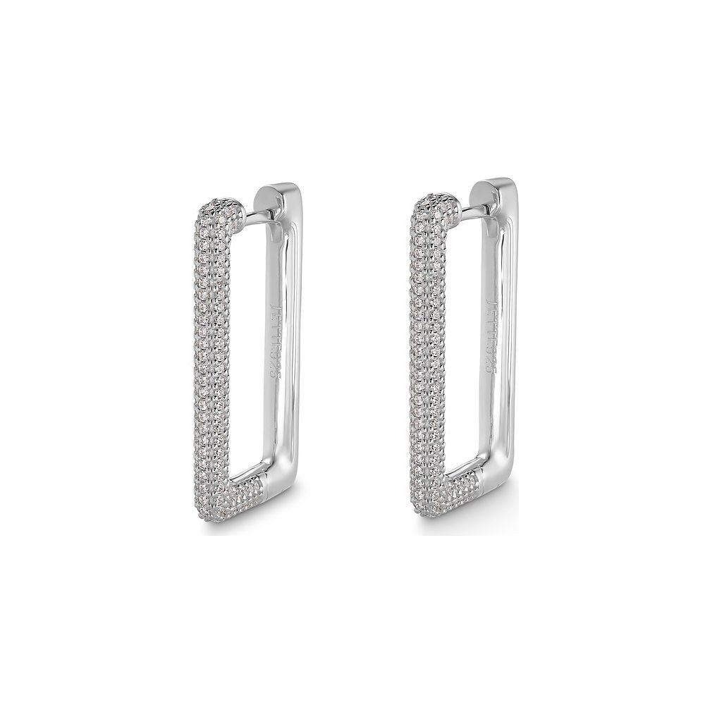 JETTE Paar Серьги-гвоздики Glam Серьги-кольца 88340035NL, 925er Silber, Zirkonia, 16x30 mm