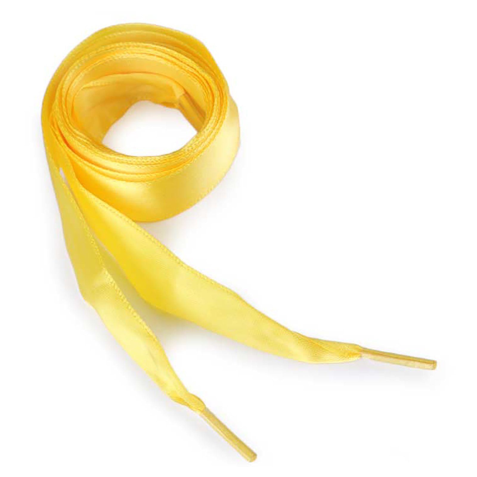 Outlet-Schnäppchen maDDma Schnürsenkel 1 Paar x 19mm, 110 glänzend 110cm cmsonnengelb x Satin-Schnürsenkel 1.9 seidig