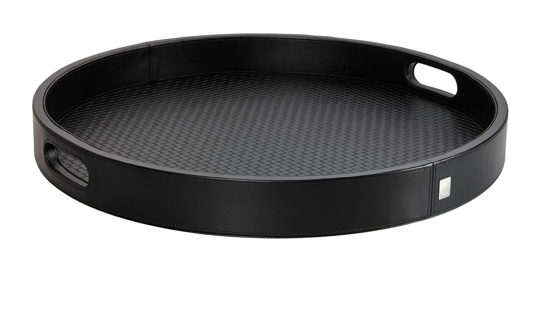 JOOP! Dekotablett JOOP! LIVING - HOMELINE - Rundes Tablett groß, Schwarz (1 St)