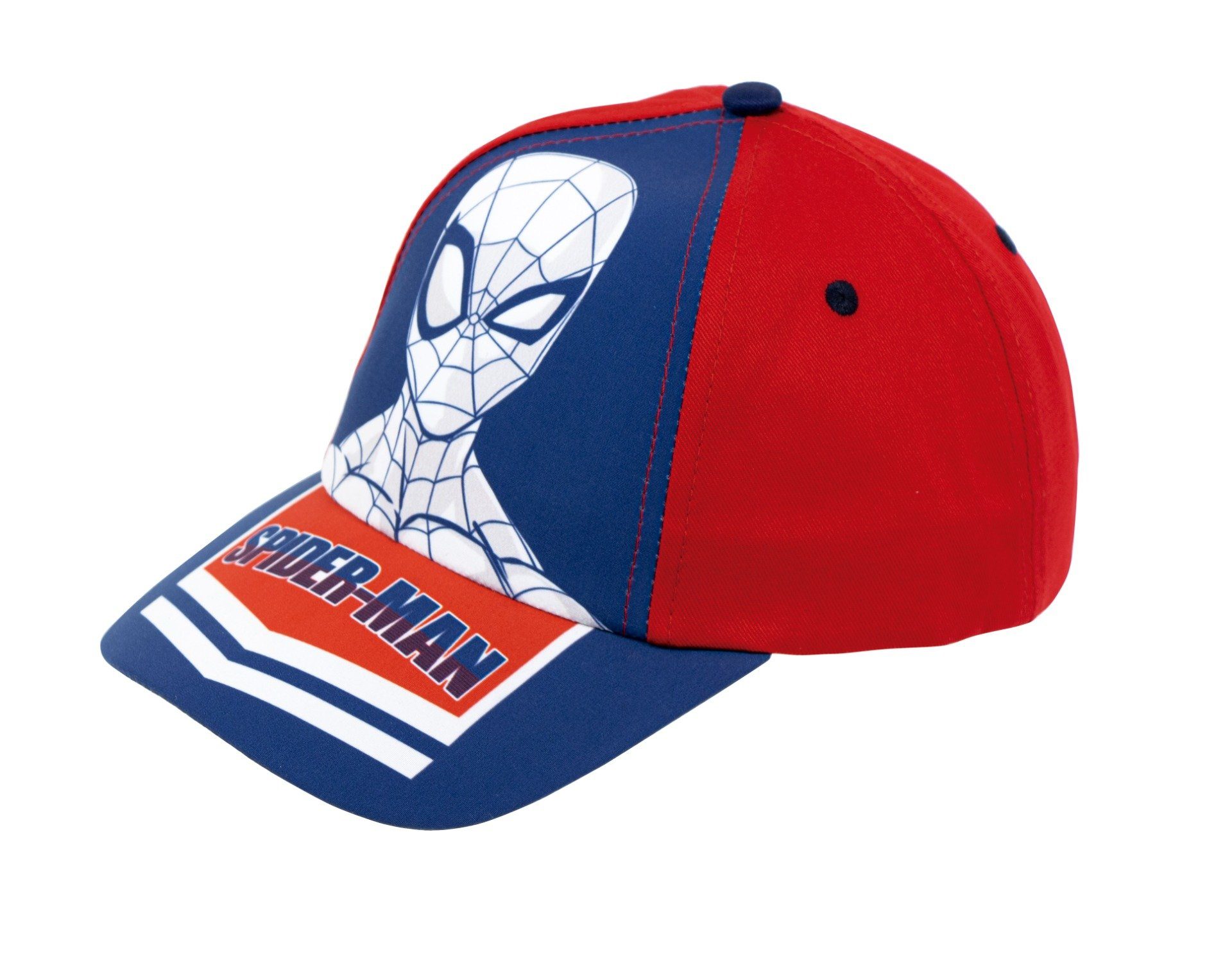 Baseball Cap oder Jungen Rot Mütze Basecap Gr. Kinder Spiderman Blau 52/54, MARVEL