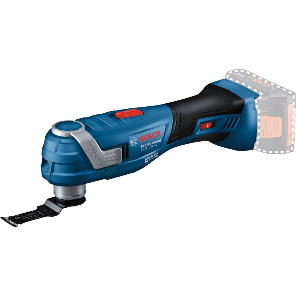 BOSCH Akku-Multifunktionswerkzeug GOP 18V-34 Professional Multi Cutter Oszillation, 18 V, 18 V V