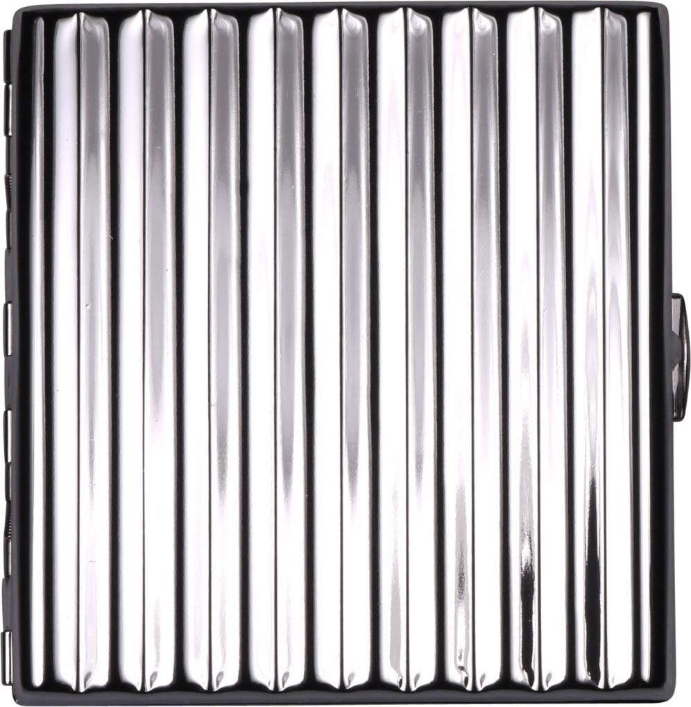 Jean Claude Aufbewahrungsbox Zigarettenetui aus Metall in Wellendesign 20 Kingsize, hochwertig verpackt in Geschenkbox