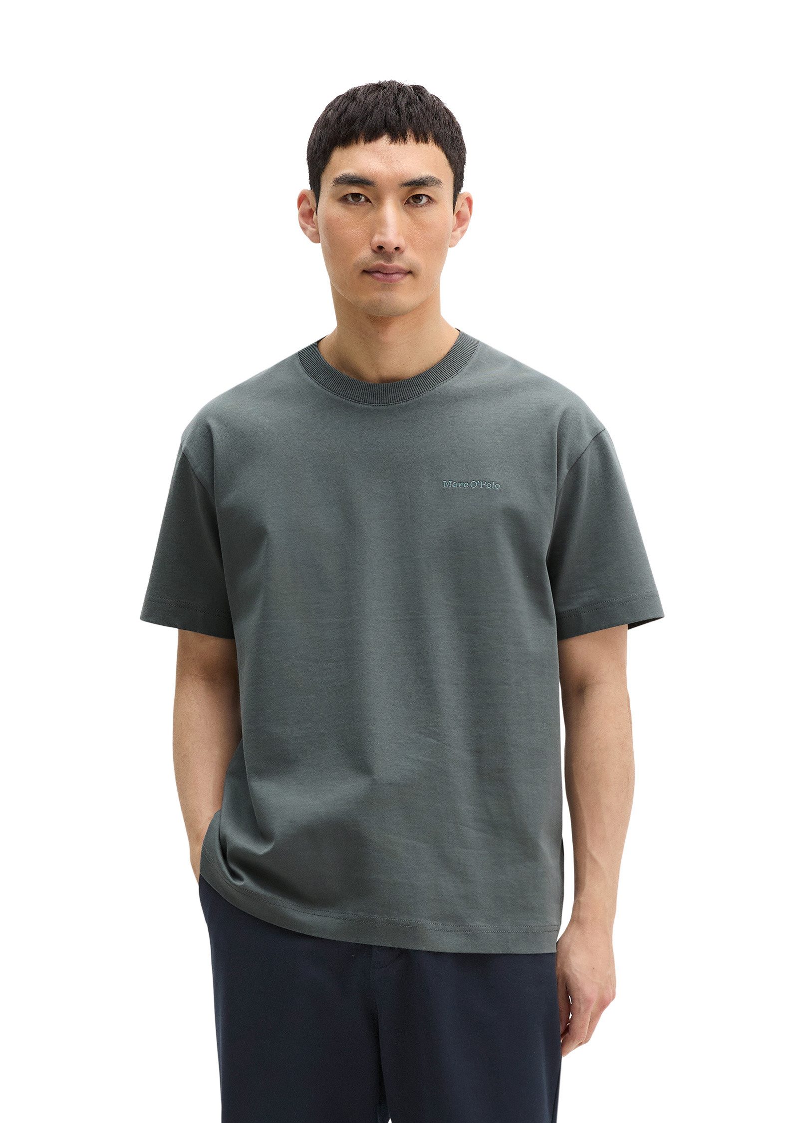 Marc O'Polo T-Shirt aus schwerem Bio-Baumwoll-Jersey