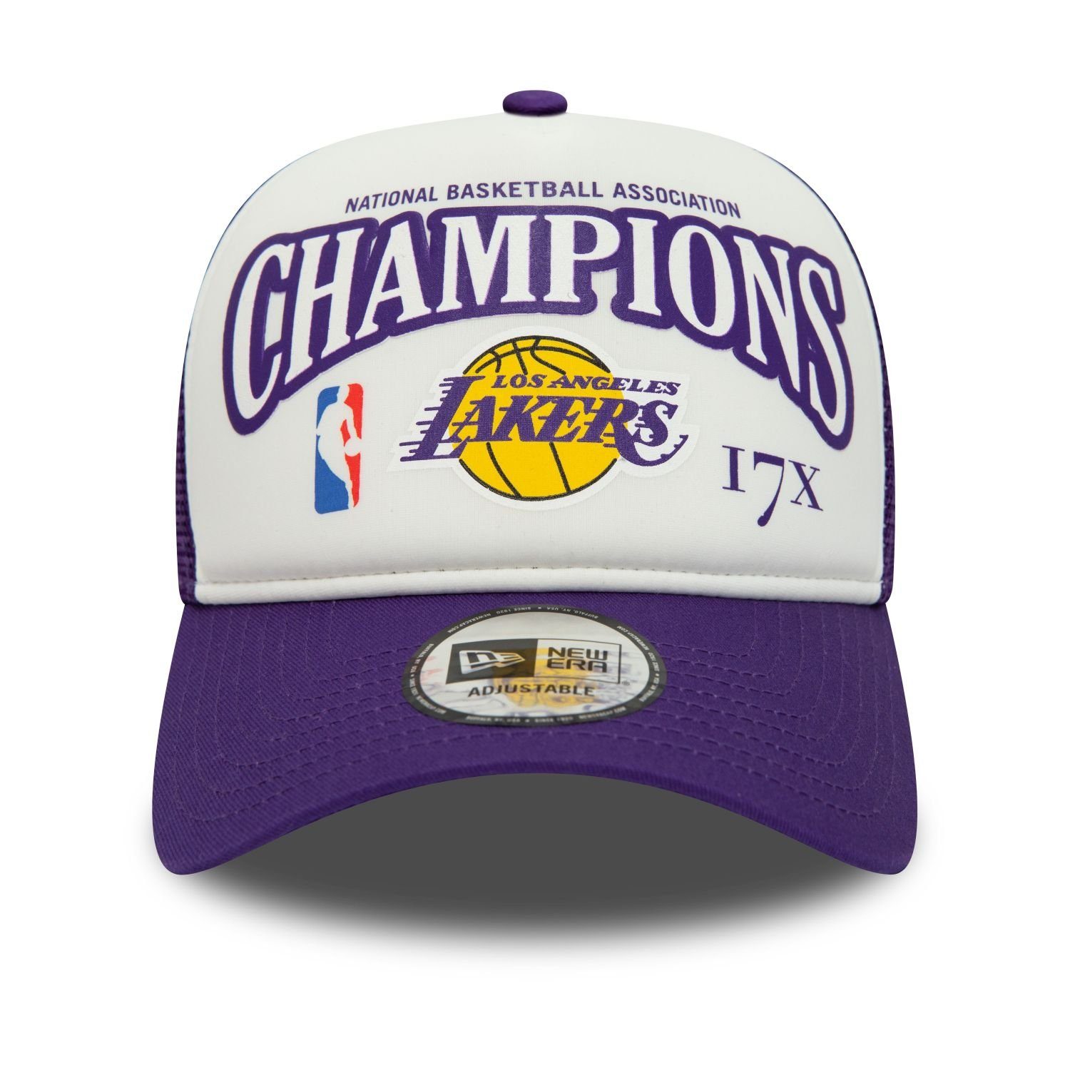 New Era Trucker Cap AFrame Trucker CHAMPIONS Los Angeles Lakers