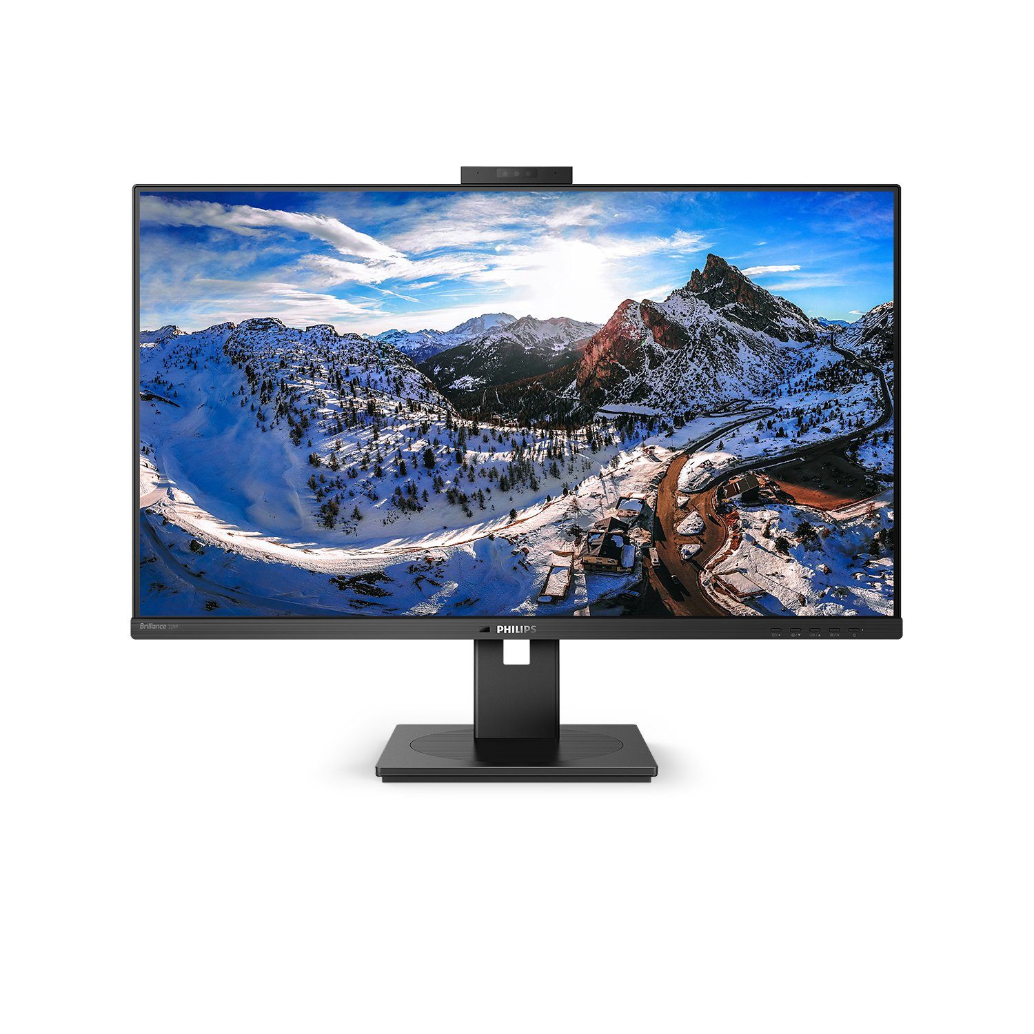 Philips LED-Display P-line 329P1H - 81.3 cm (32) - 3840 x 2160 4K TFT-Monitor (3840 x 2160 px, 4K Ultra HD, 4 ms Reaktionszeit, 60 Hz, IPS, Eingebautes Mikrofon, Kamera, Lautsprecher, HDCP, Höhenverstellbar)