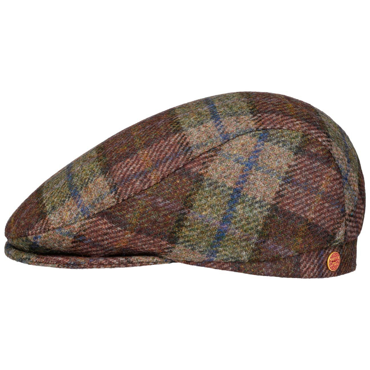 Mayser Flat Cap (1-St) Schirmmütze mit Schirm, Made in the EU oliv