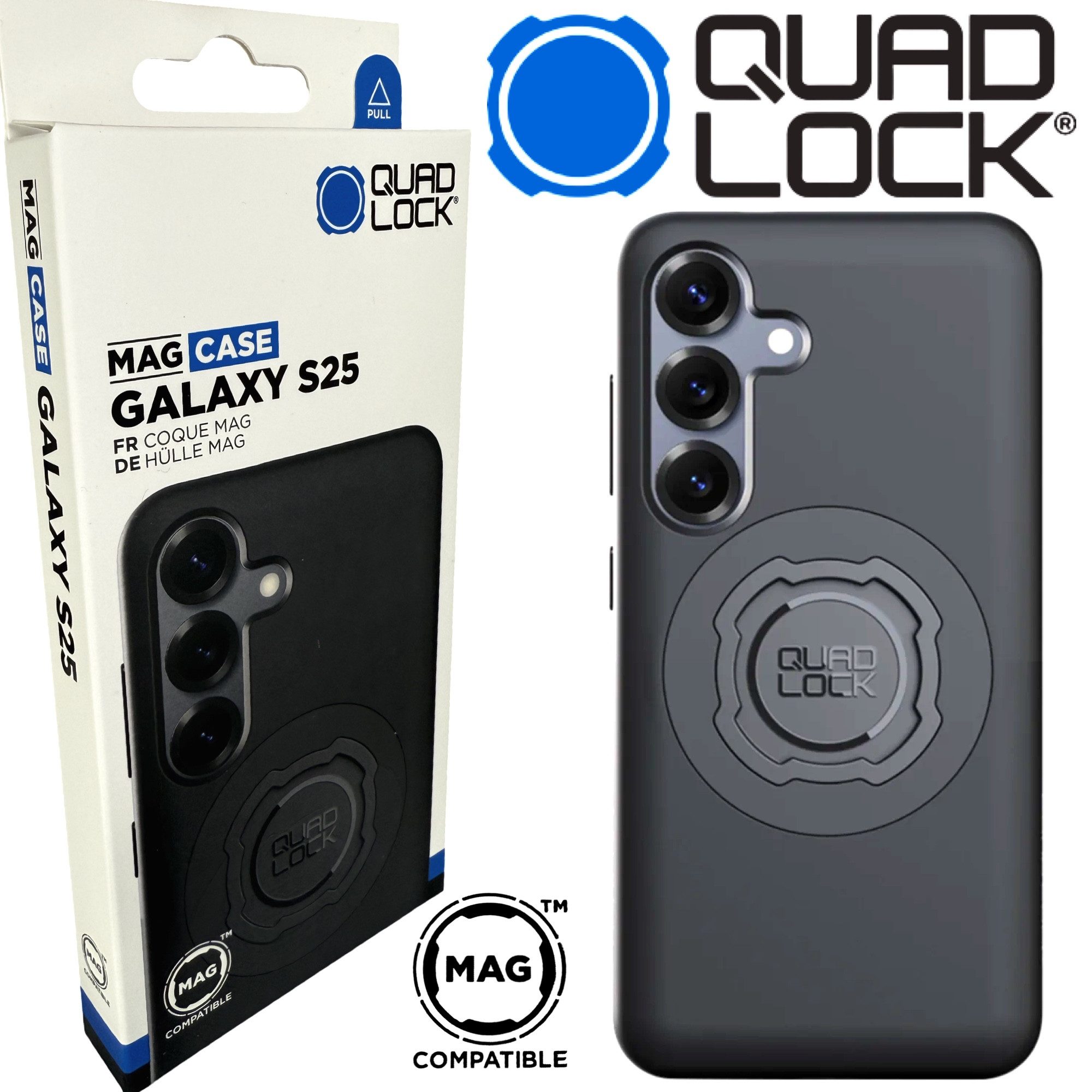 Quad Lock Handy-Halterung QUAD LOCK MAG Case Handy Schutz Hülle Halter passend für Galaxy S25