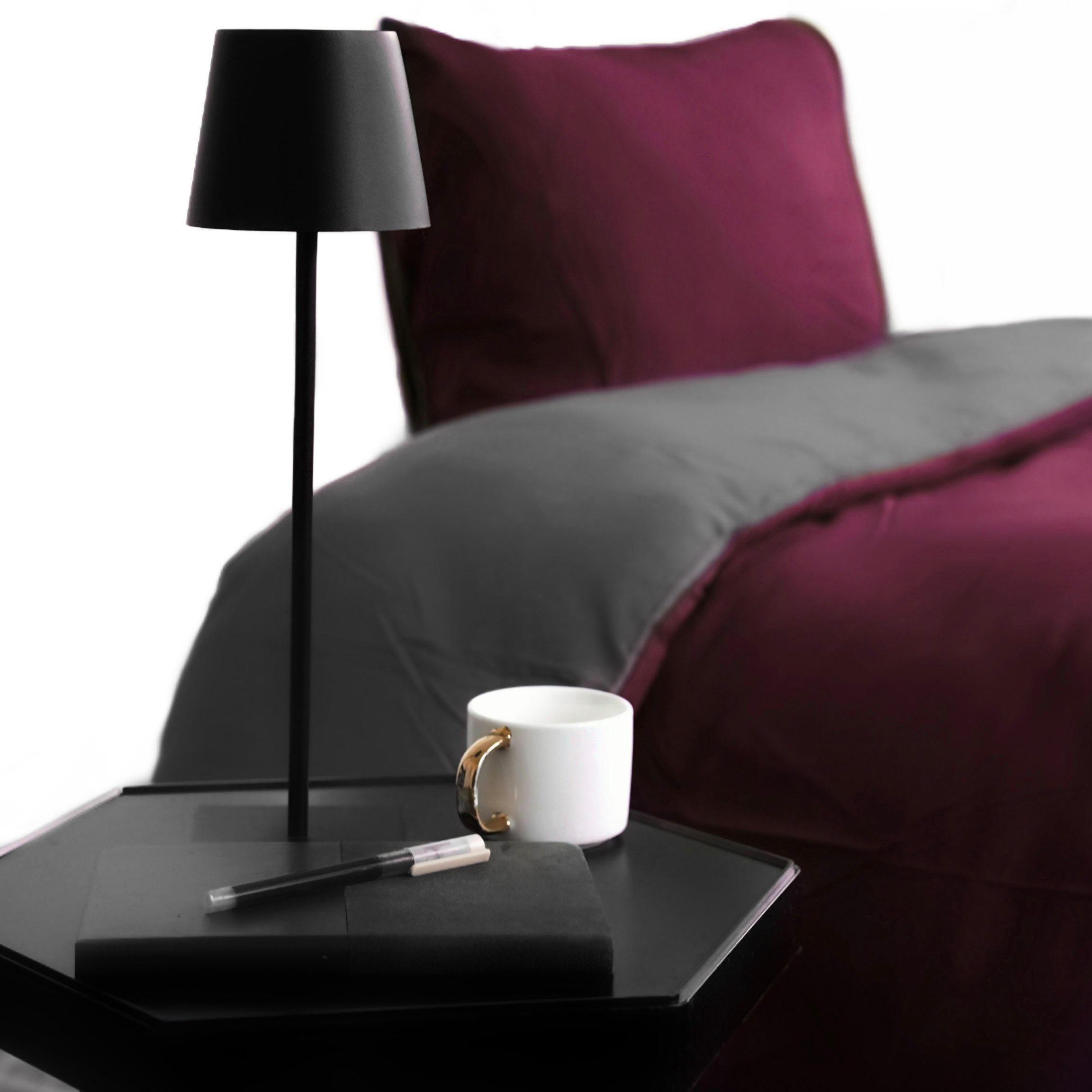 COFI 1453 Bettwäsche mit Reißverschluss - Wende-Bettwäsche für Einzel- und Doppelbett, 2 teilig