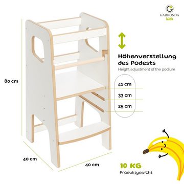 Garronda Kinderstuhl Kitchen Helper Lernturm für Kinder ab 1 Jahr Montessori GD-0056 (1 St)