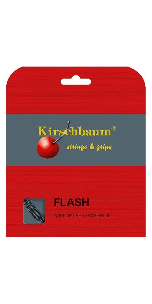 Tennissaite Flash (Haltbarkeit+Power) schwarz 12m Set