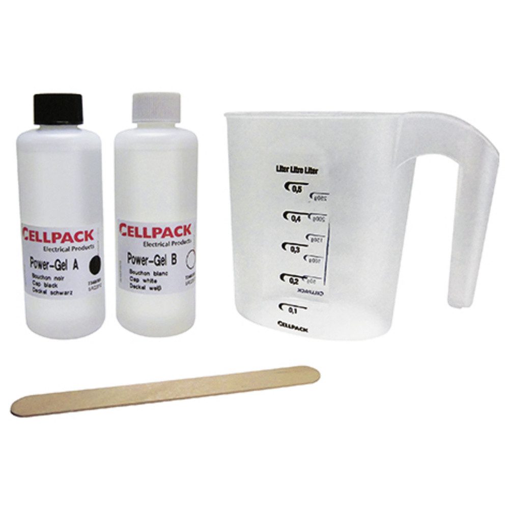 CellPack Verbindungsklemme CellPack 335121 POWER GEL/1000ml 2-Komponenten-Gel auf Silikonbasis zu, POWER GEL/1000ml