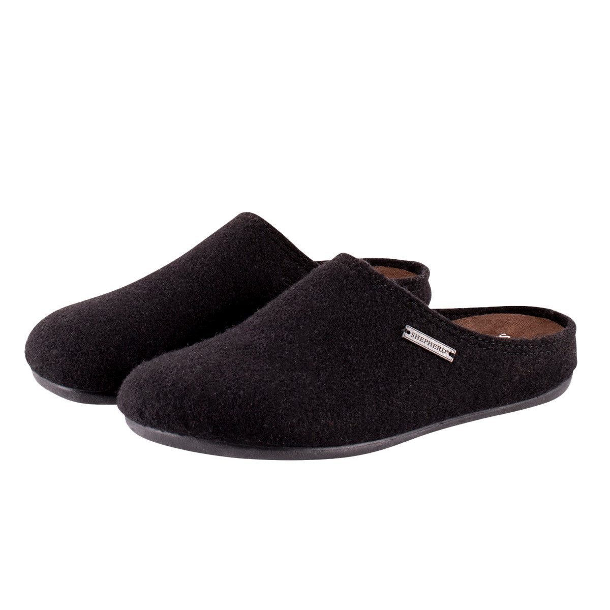 Shepherd Jon Pantoffel (1-tlg) Pantoffeln - Hausschuh aus Wollfilz, Herausnehmbare Innensohle