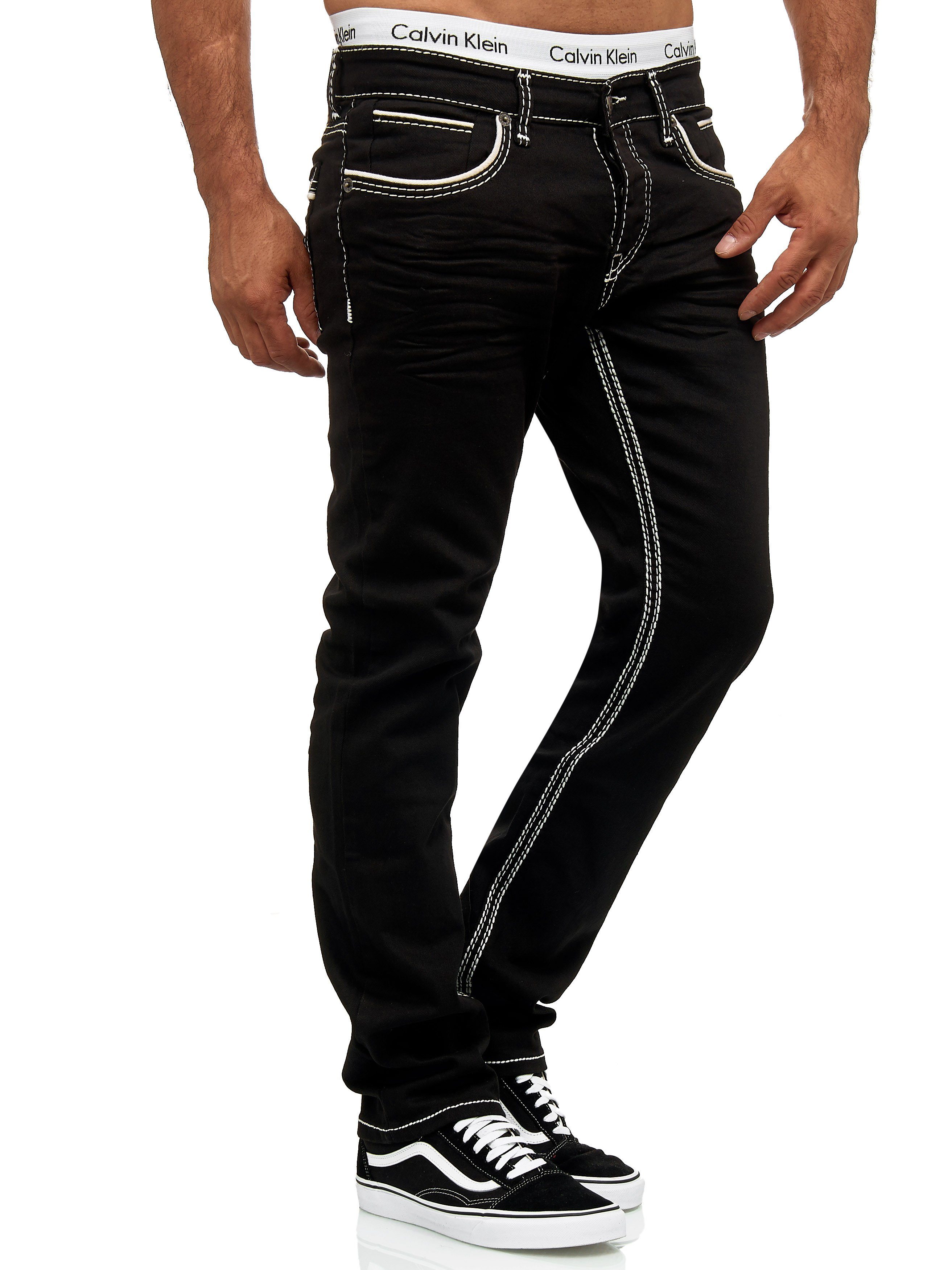 J-5180C Designerjeans Casual 1-tlg) Bootcut, Freizeit (Jeanshose Straight-Jeans OneRedox Business