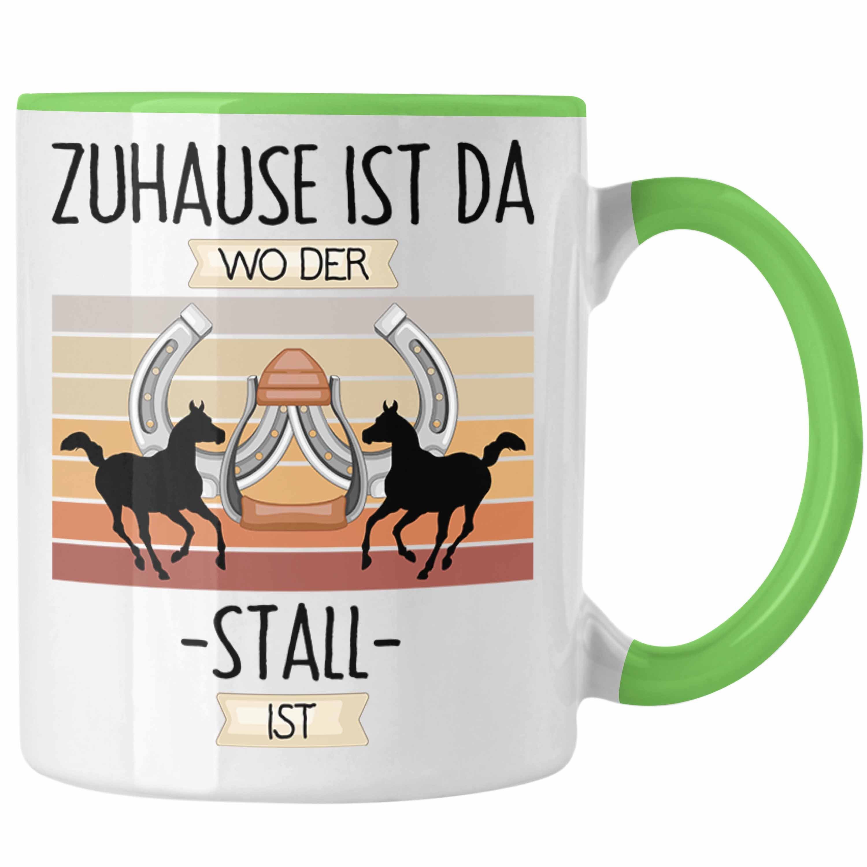 Trendation Tasse Reiterin Pferde Lustiger Grün Geschenk Is Spruch Zuhause Tasse Geschenkidee