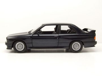 Minichamps Modellauto BMW M3 E30 1987 dunkelblau metallic Modellauto 1:18 Minichamps, Maßstab 1:18