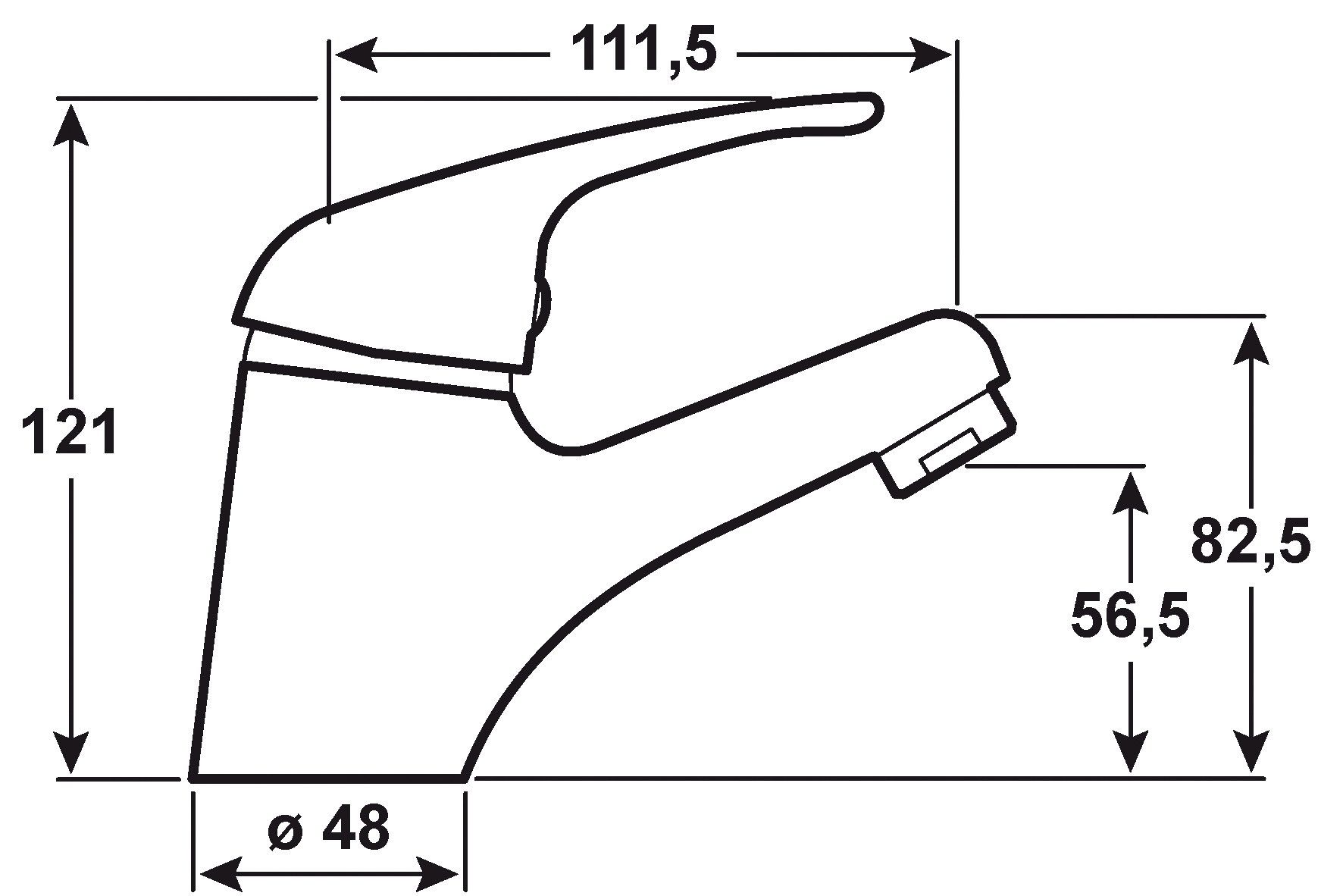 CORNAT 3086 Yago Waschtischarmatur