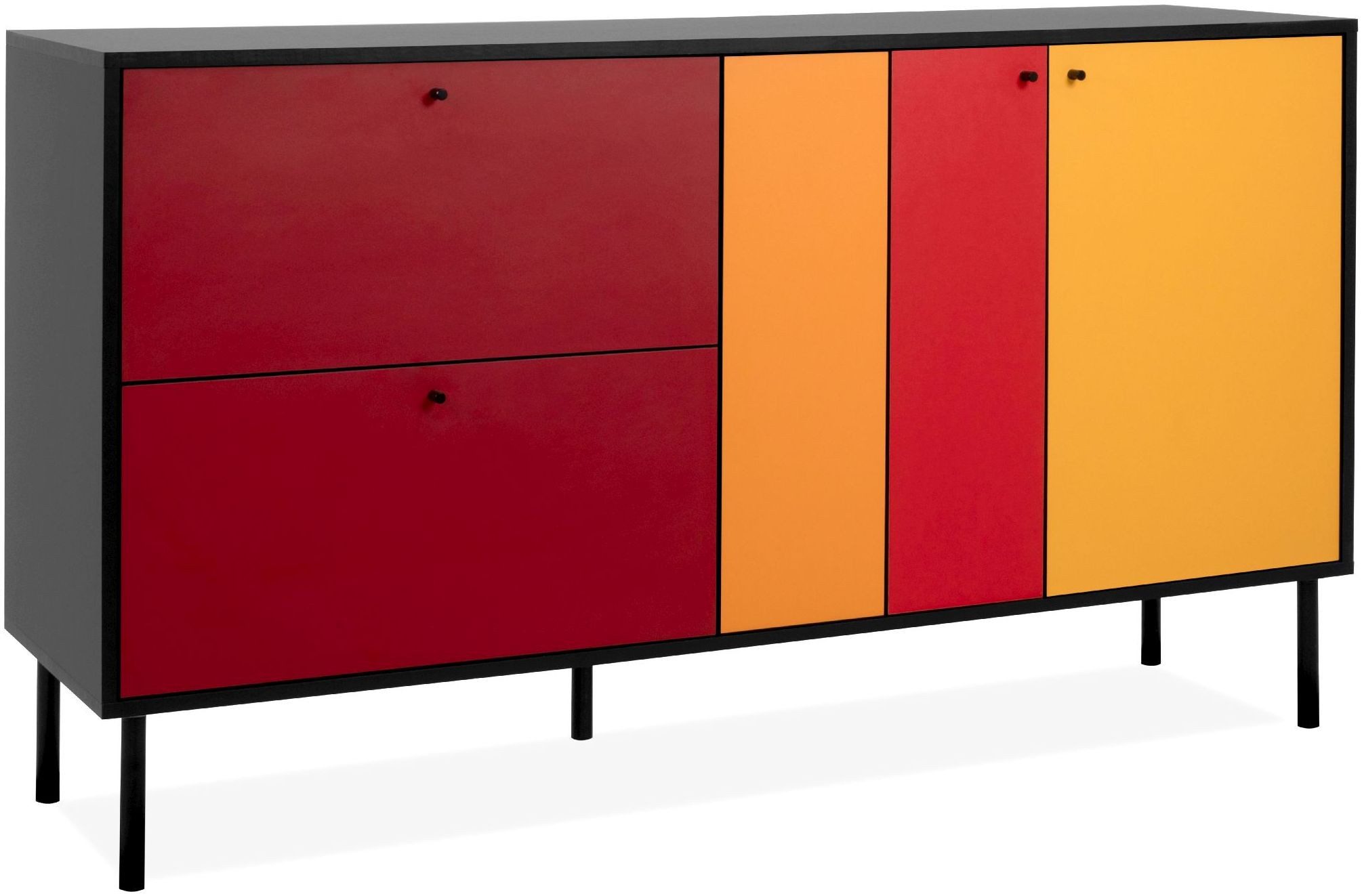 Finori Sideboard Lucca 51A, Modern Retro Design 145,5 x 81 x 40 cm günstig online kaufen