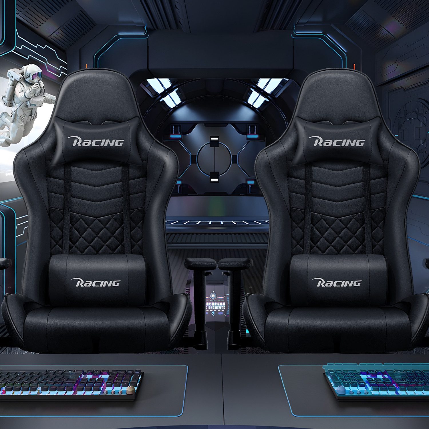 Hiazurm Gaming-Stuhl Gaming Stuhl, Bürostuhl Ergonomisch Wippfunktion bis z günstig online kaufen