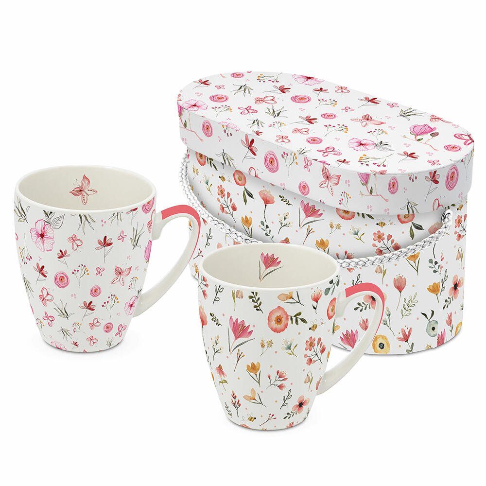 PPD Tasse Oh Happy Day 2er Set 350 ml, New Bone China