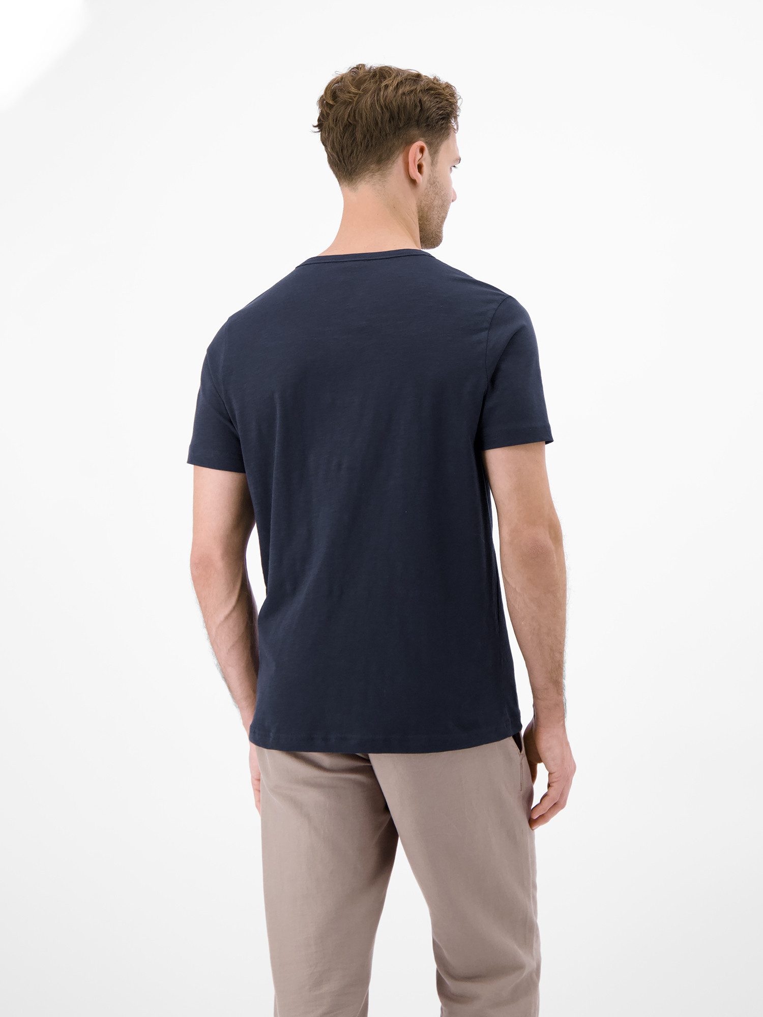 LERROS T-Shirt T-Shirt mit Rundhalsausschnitt und Knopfleiste günstig online kaufen
