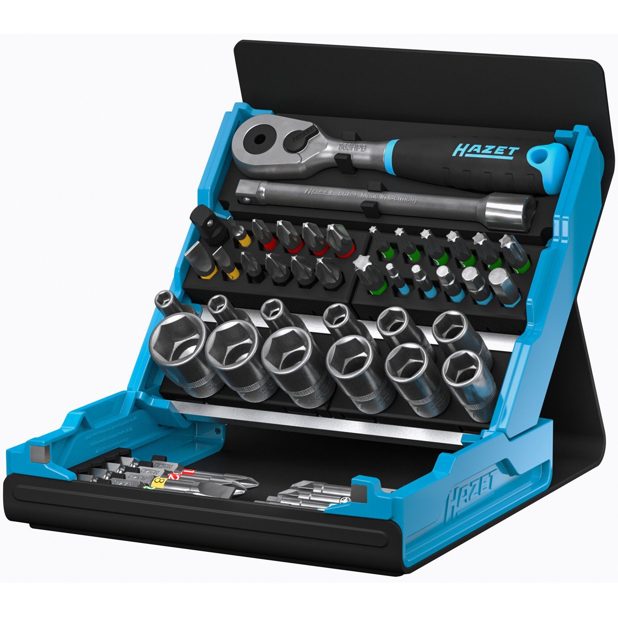 HAZET Werkzeugset Hazet SmartCase Bit-Satz 2200SC-2, 50-teilig, (50-tlg)