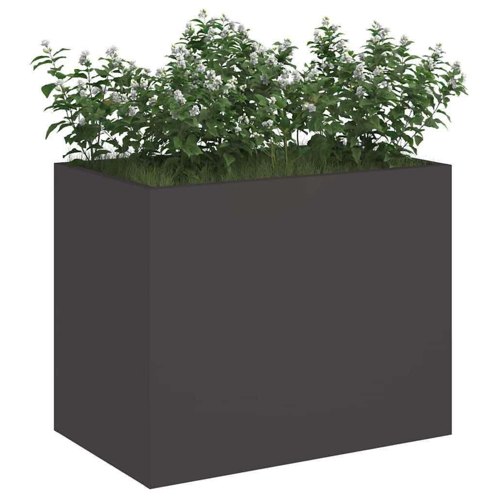 vidaXL Blumentopf Gartenblumentopf Schwarz 50 x günstig online kaufen