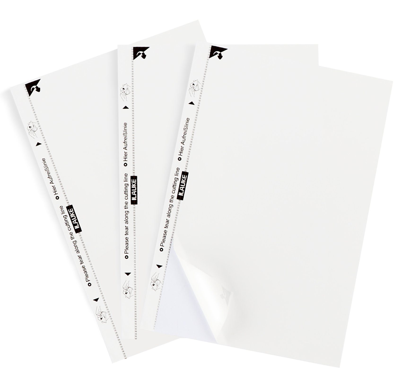 Homewit Etikettenpapier Weiß, 210 80 Bedruckbare Etiketten Stück Universal mm, A4 DIN Aufkleber Wasserfest 297 Selbstklebend, x