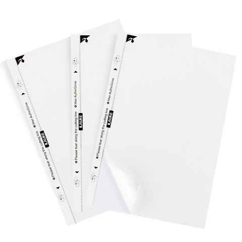Homewit Etikettenpapier Universal Etiketten Aufkleber Bedruckbare Wasserfest Selbstklebend, DIN A4 210 x 297 mm, Weiß, 80 Stück