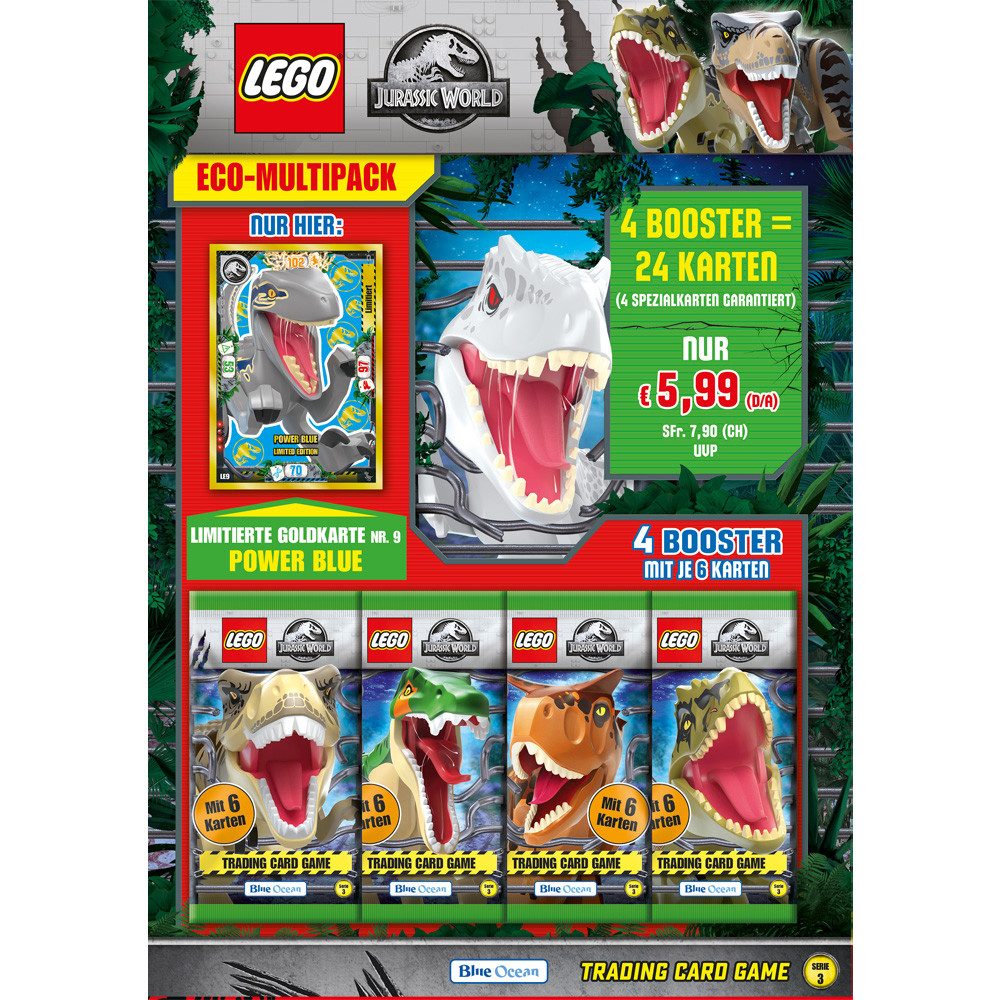 LEGO® Sammelkarte Blue Ocean LEGO Jurassic World Serie 3 1 Multipack (zufällige Auswahl)