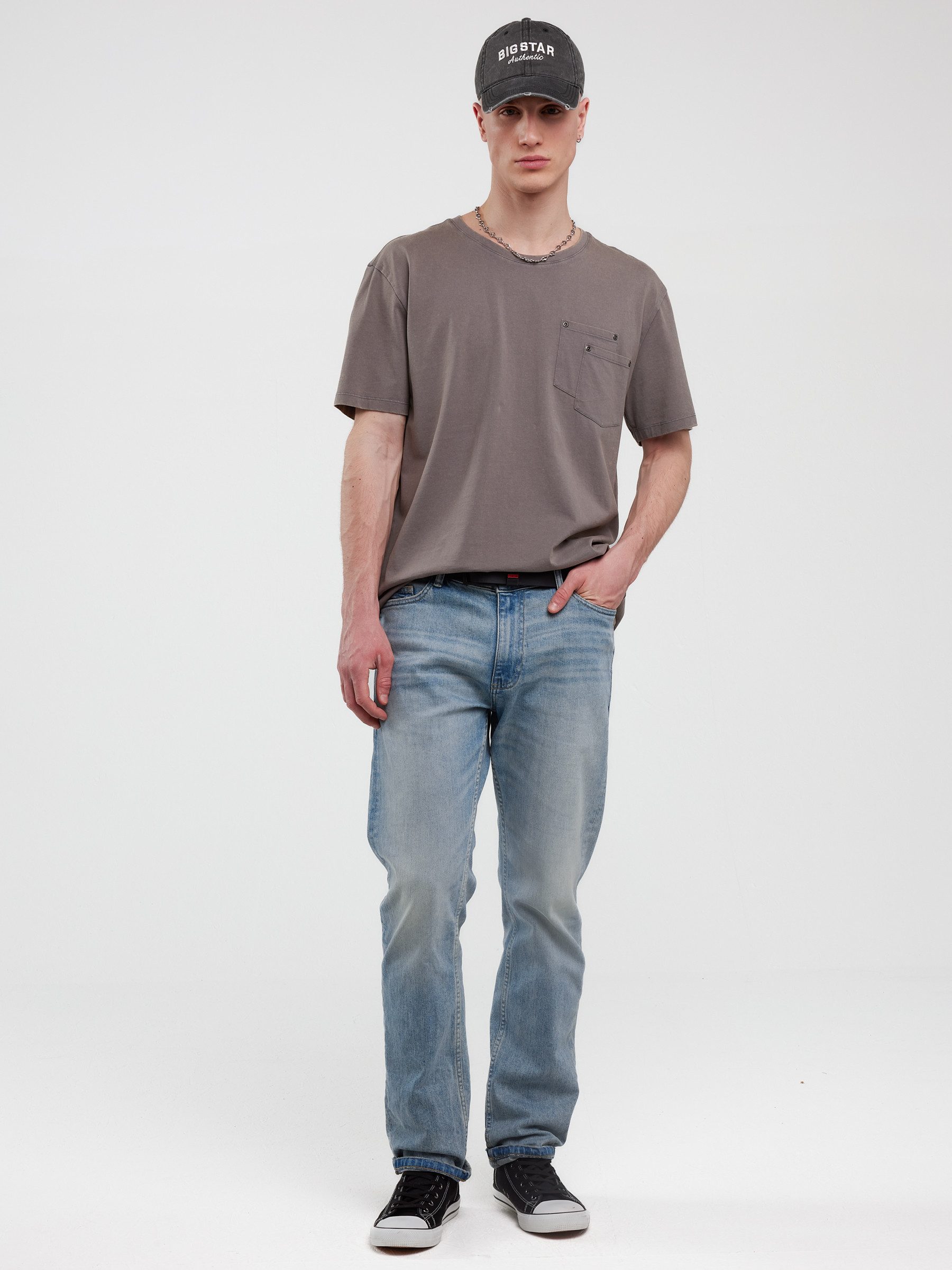 BIG STAR T-Shirt RETORES grau