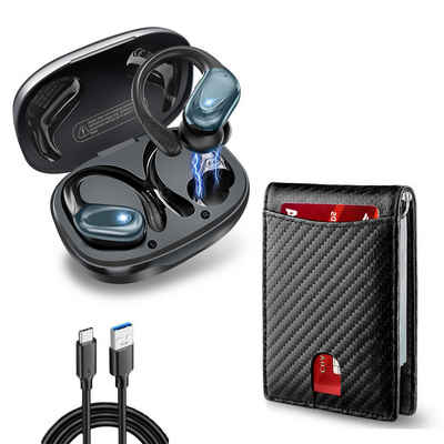 HYIEAR kopfhörer kabellos bluetooth 5.3. Portmonee mit RFID-Schutz. wireless In-Ear-Kopfhörer (Siri, Bluetooth, Bluetooth, Rauschunterdrückung, Touch Control, Voice Assistant)