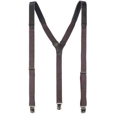 LLOYD Men’s Belts Hosenträger Classic (Set) Y-Form, mit 3 Clips, 25mm Bandbreite, für Herren, Leder Schulterteil