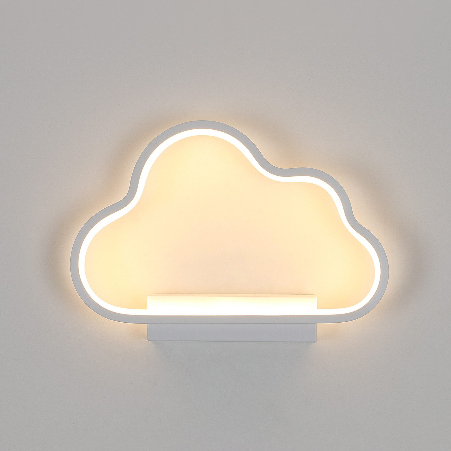 Riserva LED Dekolicht LED Wandleuchte Wolke 20W 3000K Wandlampe Innen Weiß 28cm, LED wechselbar