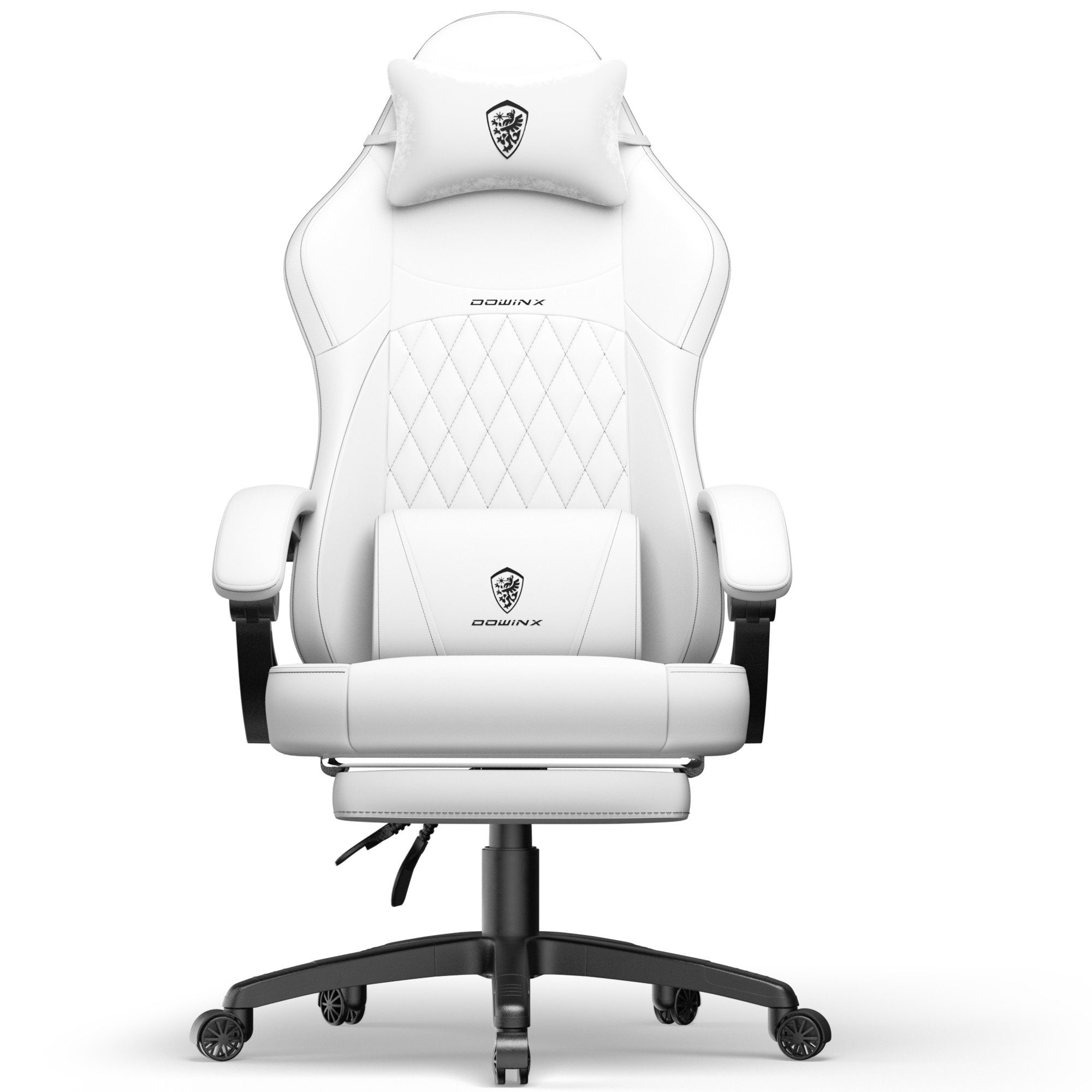 Gaming-Stuhl Premium Gaming-Sessel, Ergonomischer Rennstuhl mit Lendenstütze