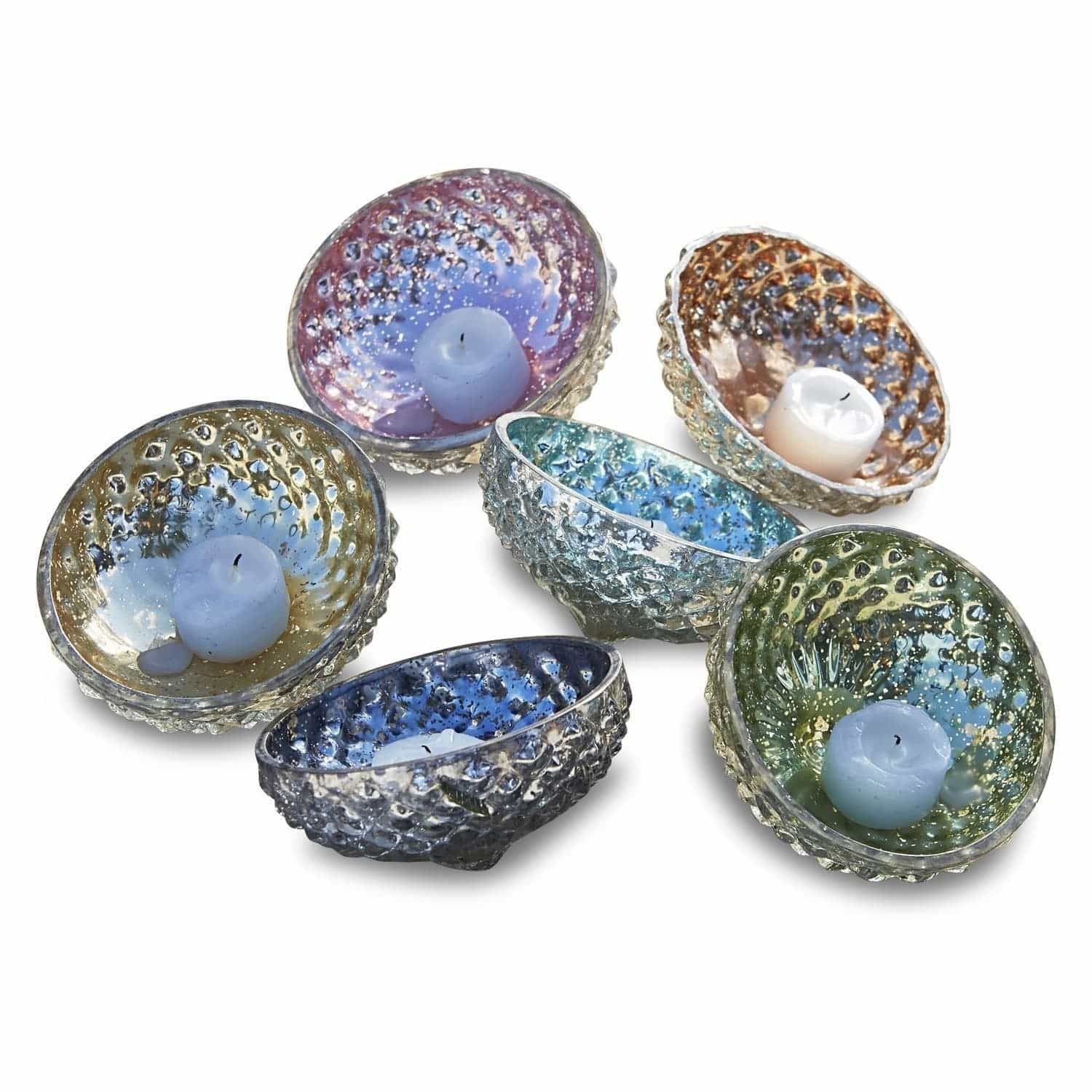 Mirabeau Windlicht Schwimmwindlicht 6er Set Leela bunt (6er Set, 6er Set)