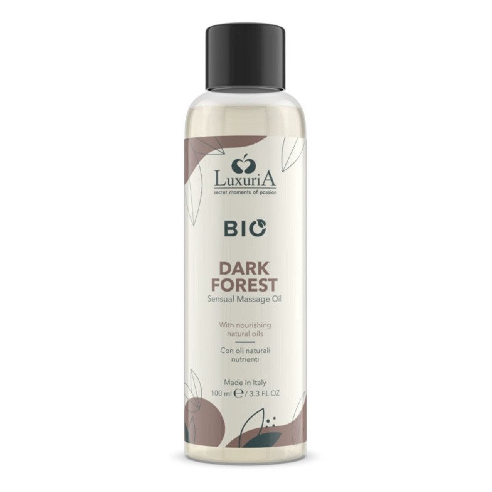 LUXURIA Gleit- & Massageöl BIO Dark Forest, Flasche mit 100ml, 1-tlg., natürliches, pflegendes Massageöl mit Herbstduft