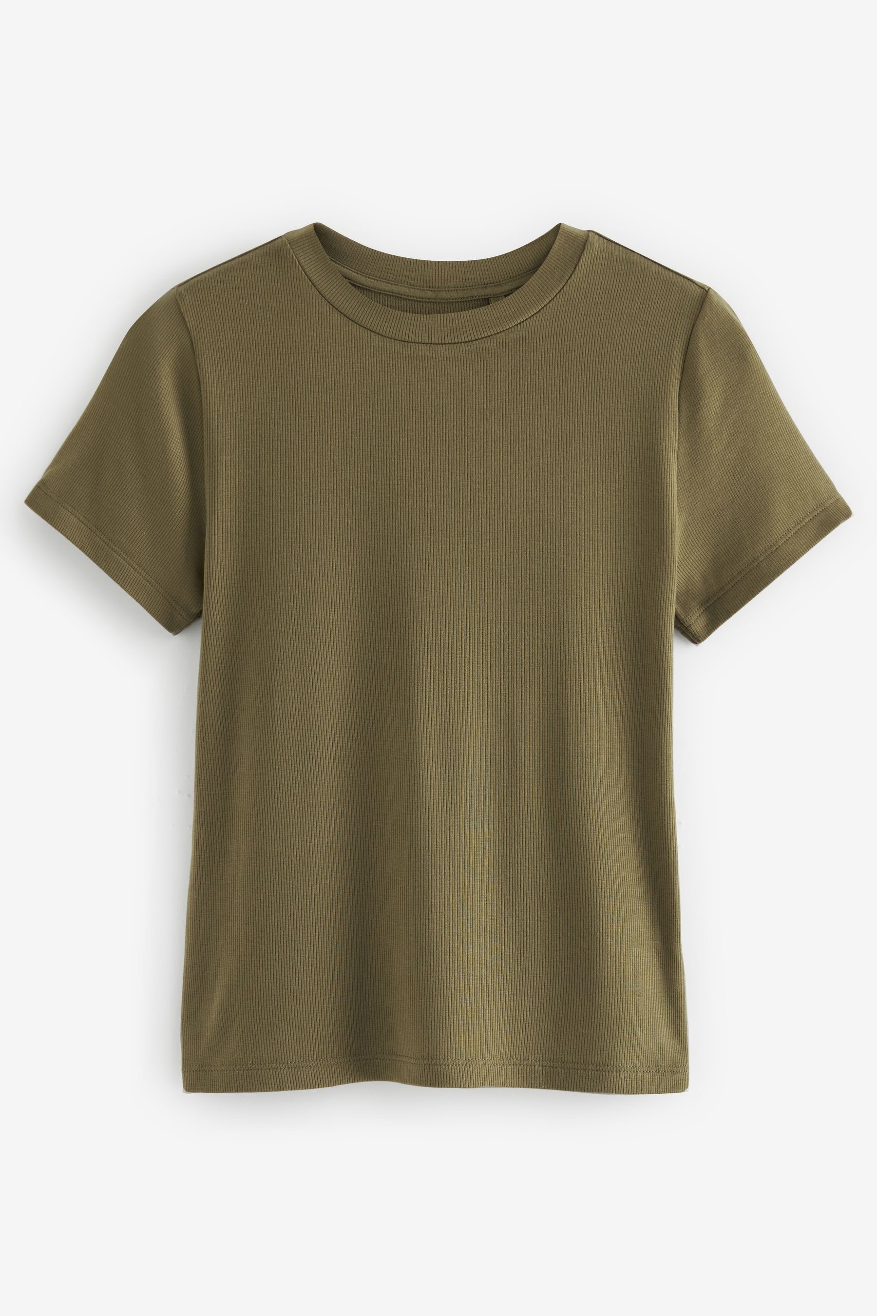 Next T-Shirt Superweiches, geripptes T-Shirt aus günstig online kaufen