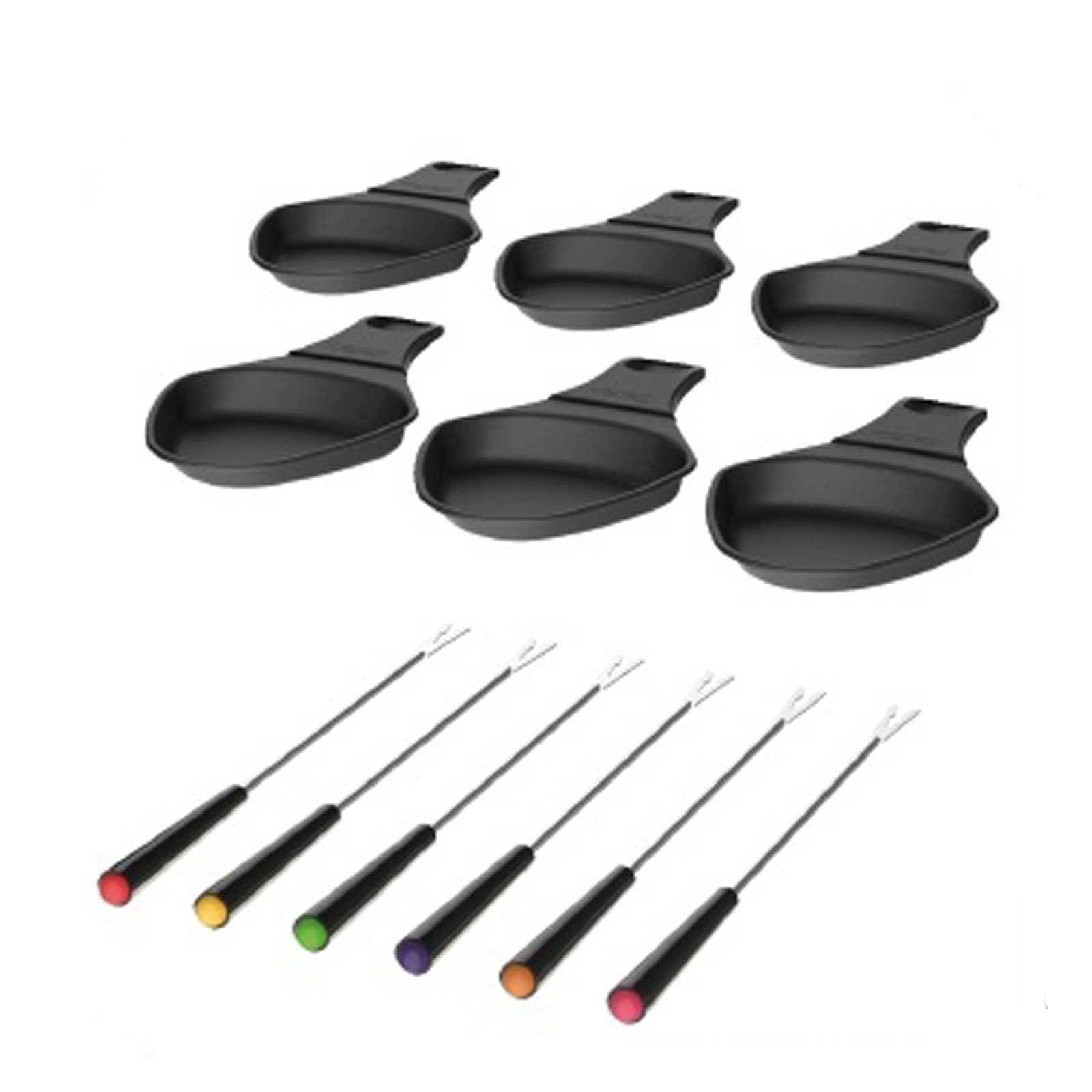 Tefal Spülmaschinenfest, Raclette Kompaktes Fondue-Set 12C8, RE