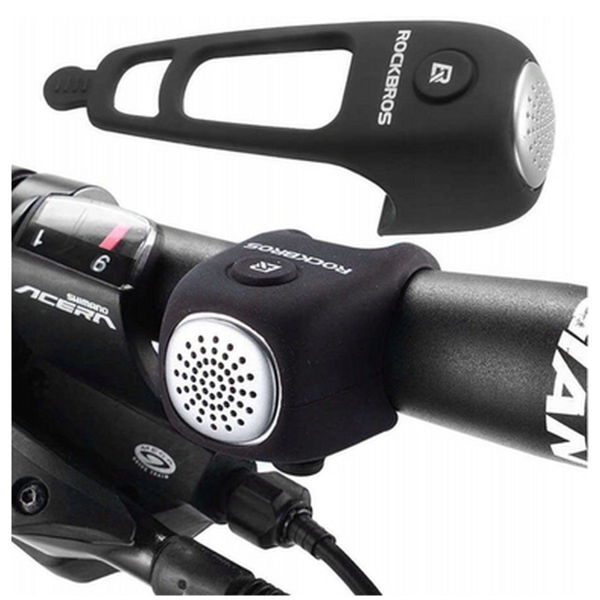 ROCKBROS Fahrradklingel Rockbros CB1709BK elektronische Fahrradklingel