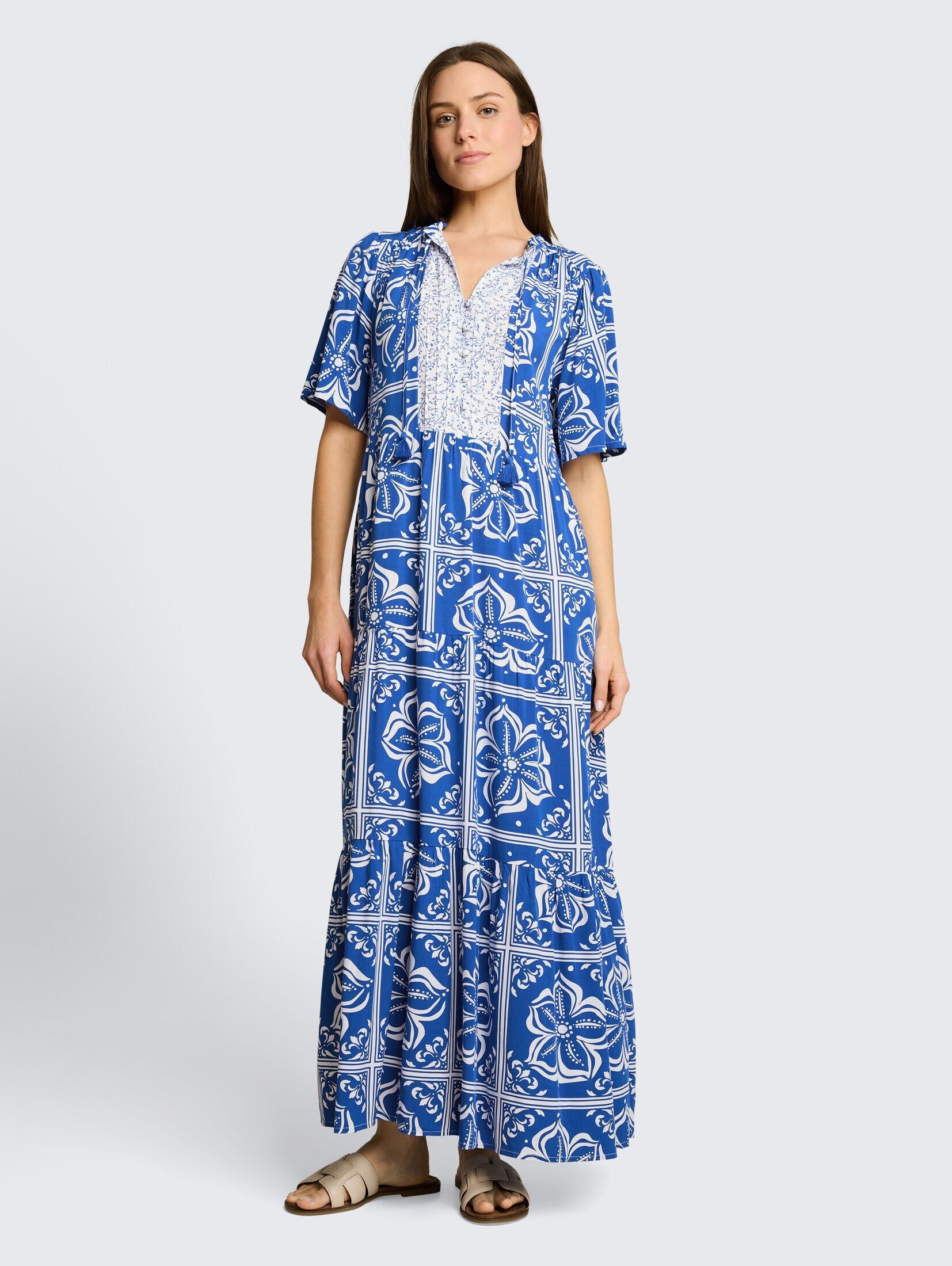 TOM TAILOR Maxikleid Kleider & Jumpsuits Loose Fit Maxi-Kleid mit Muster