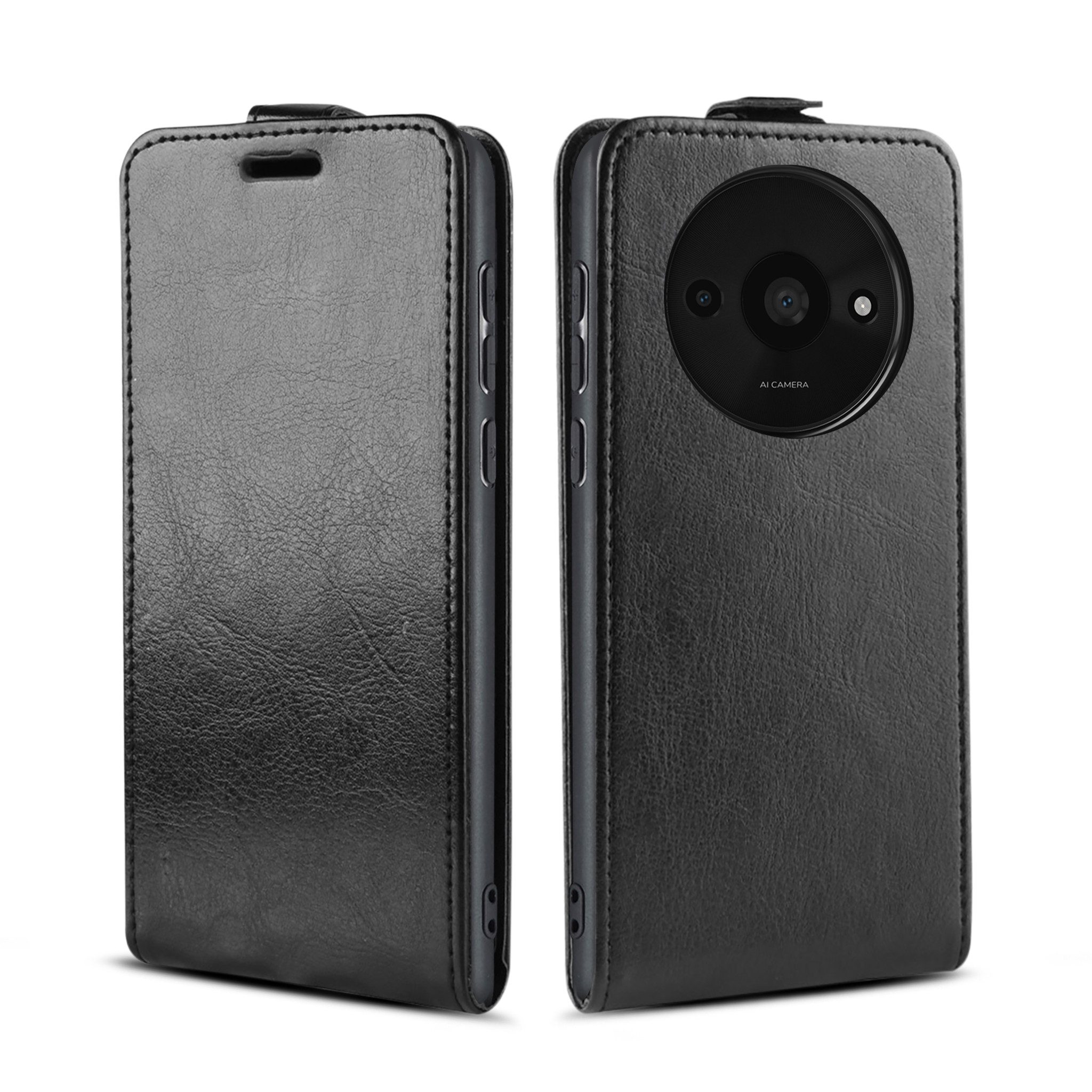 Tec-Expert Handyhülle Klapp Hülle für Xiaomi Redmi A3 6.71 Zoll, 6.71, Tasche Klapphülle Case mit Kartenfach Fliphülle vertikal