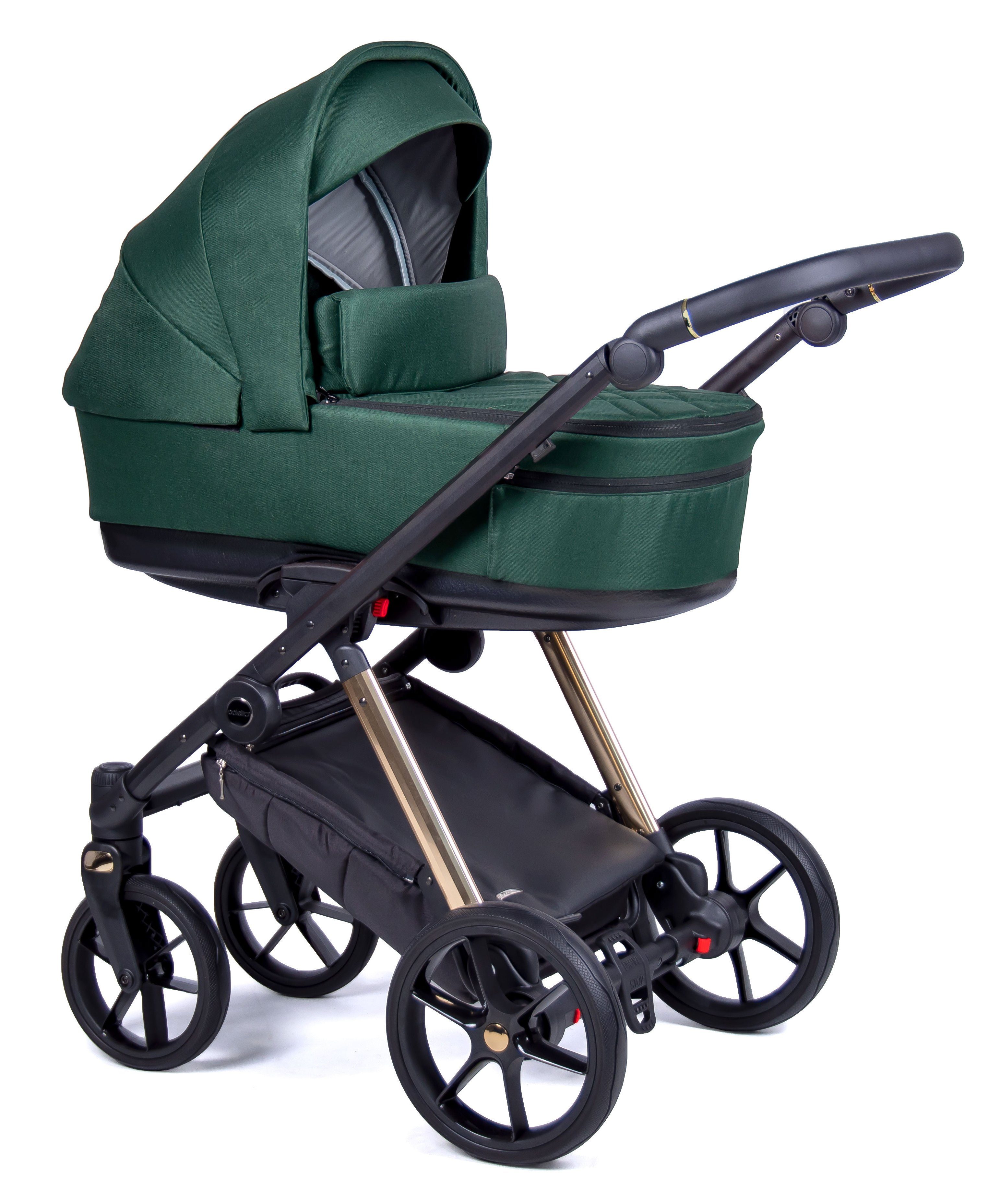 - in Teile Kinderwagen-Set 1 Tannengrün = babies-on-wheels Designs Kombi-Kinderwagen 15 in Gestell 24 3 Axxis gold -